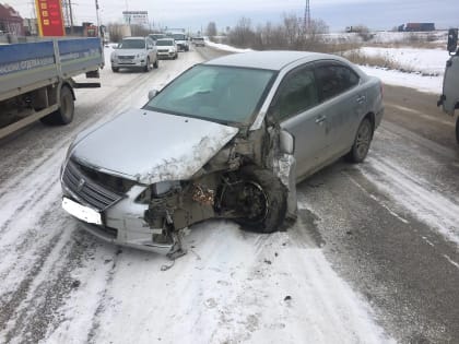 В Якутске пьяный водитель совершил столкновение с маршрутным автобусом