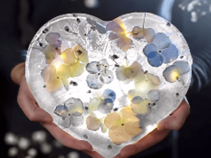 Видео от Натальи Оконешниковой: Как сделать ледяное сердце