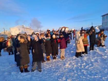 В Андрюшкино встретили солнце