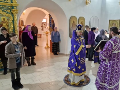 Вечерняя Литургия Преждеосвященных Даров в храме Рождества Богородицы