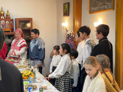 Состоялась встреча архипастыря с семьями священников г. Якутска