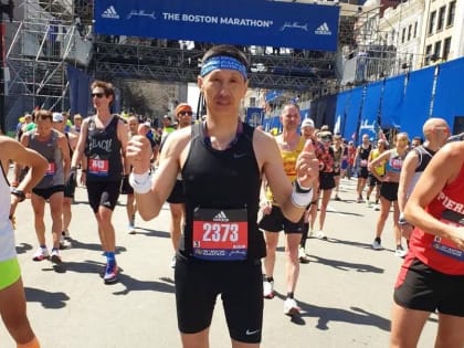 Якутянин пробежал «Бостонский марафон-2022» в США
