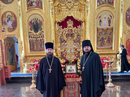 Иеромонах Никандр сослужил ответственному секретарю Синодального комитета по взаимодействию с казачеством