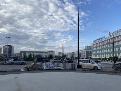 Асфальтирование дорог в городе продолжается