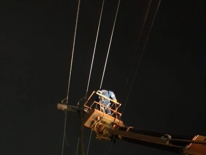 В Хатассах восстановили электроснабжение