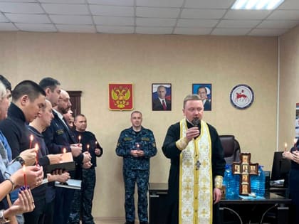 Помощник начальника УФСИН по организации работы с верующими иеромонах Макарий (Золотавин) встретился с личным составом территориального органа
