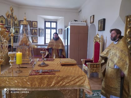Богослужение в Преображенском соборе