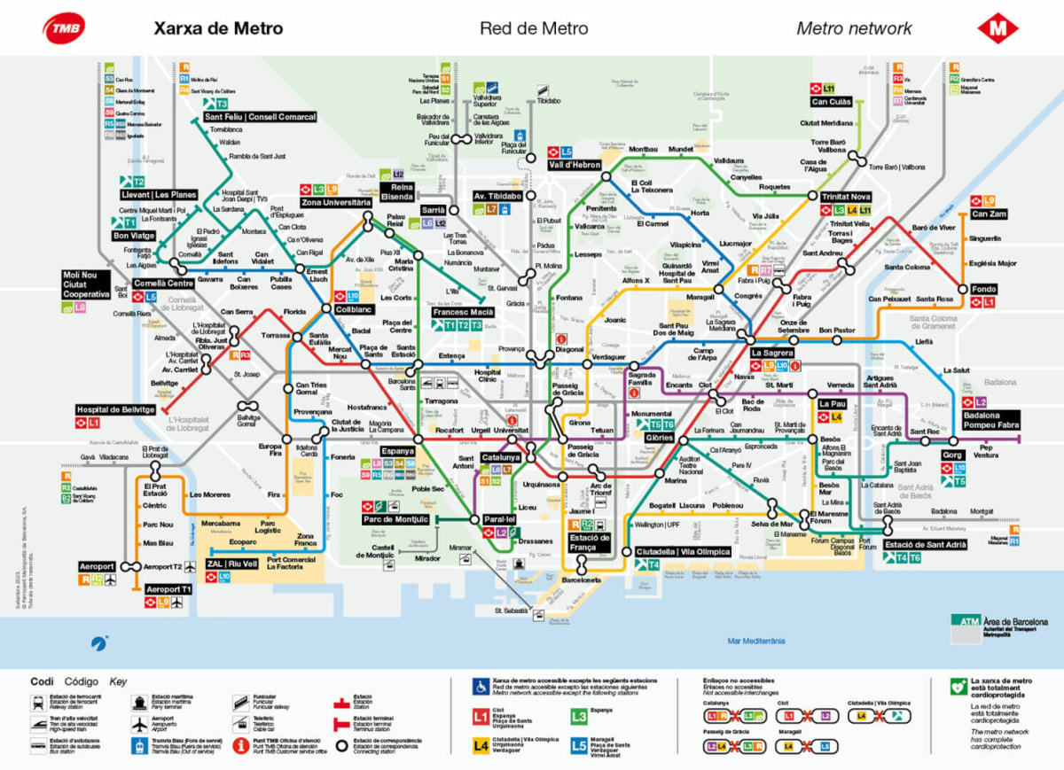 Get around Barcelona with Free Guide to Public Transport in Barcelona - Navigating the Barcelona ...