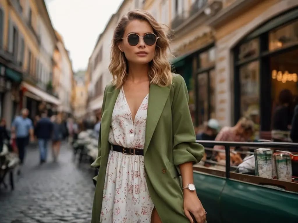 Default Green Blurrethe Image Features A Young Woman In Her Mi 2