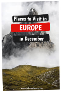 Places To Visit In Europe In December