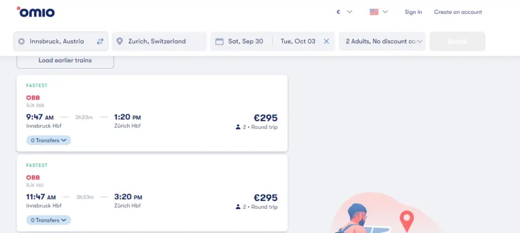 How to Travel from Innsbruck to Zurich