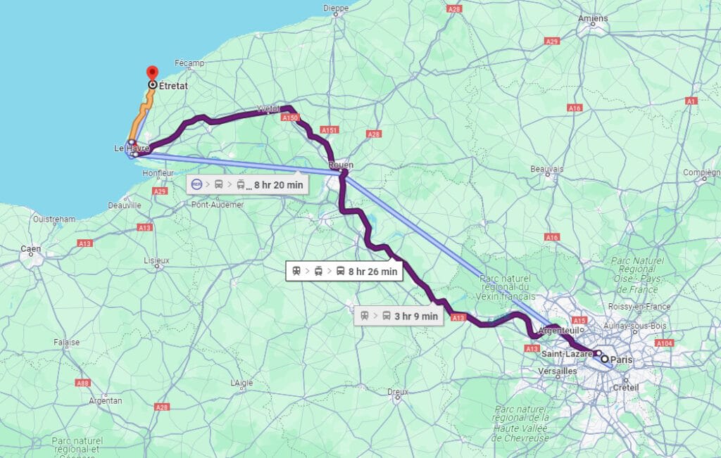 How to Get to Etretat from Paris - Train Travel to Etretat from Paris