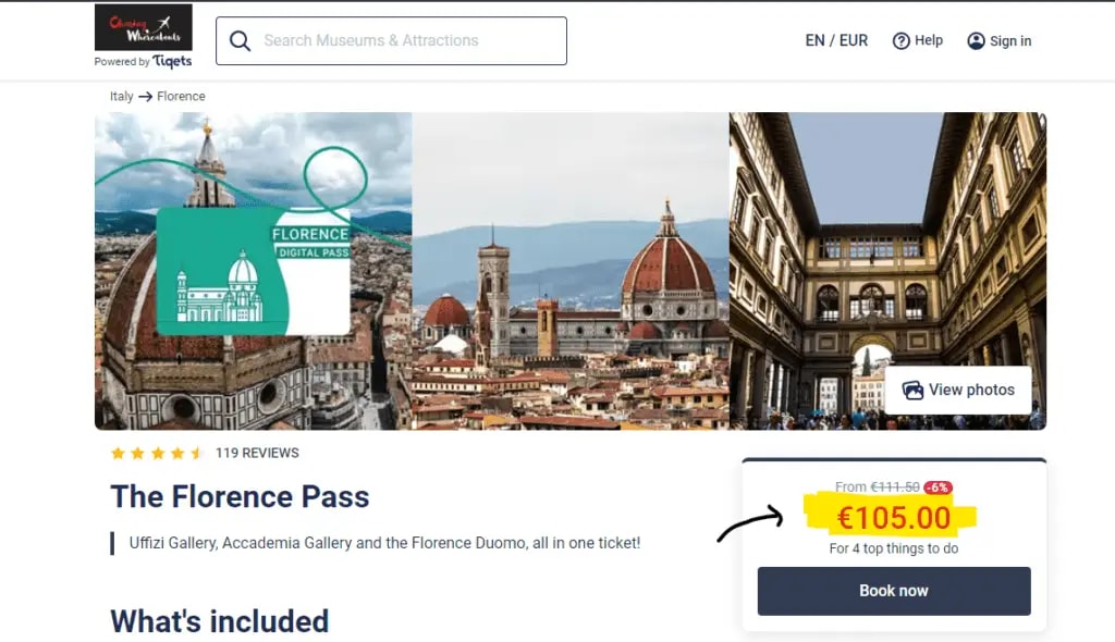 Florence Pass Florence City Pass Price