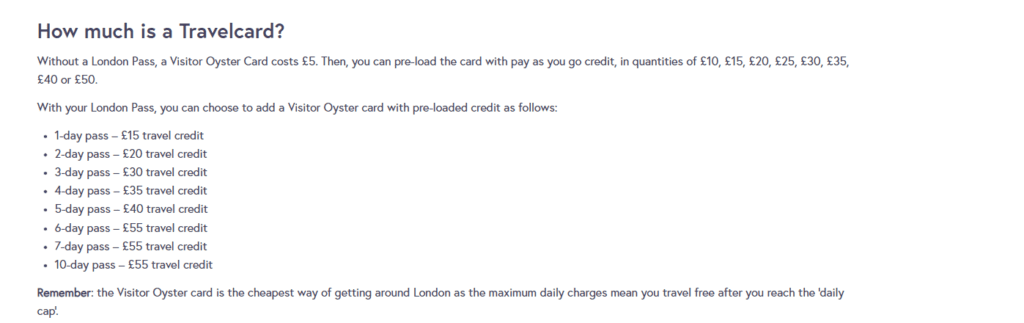 London Pass Where the London Pass Falls Short