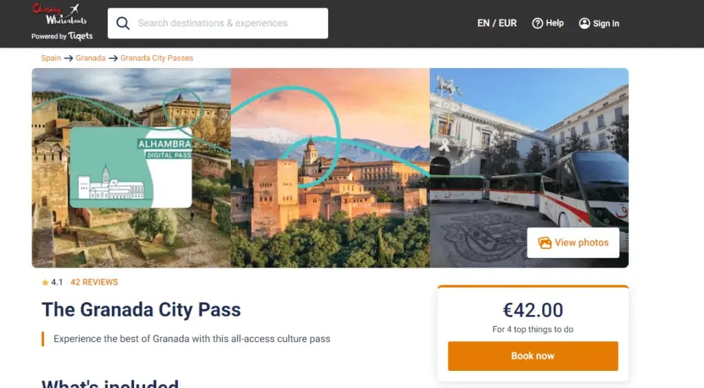 Granada Pass Granada City Pass Price