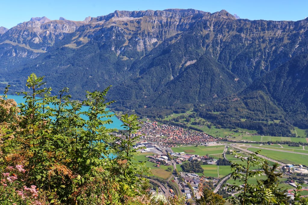 View Of Interlaken From The Harder Kulm Mountain In Switzerland 13818274