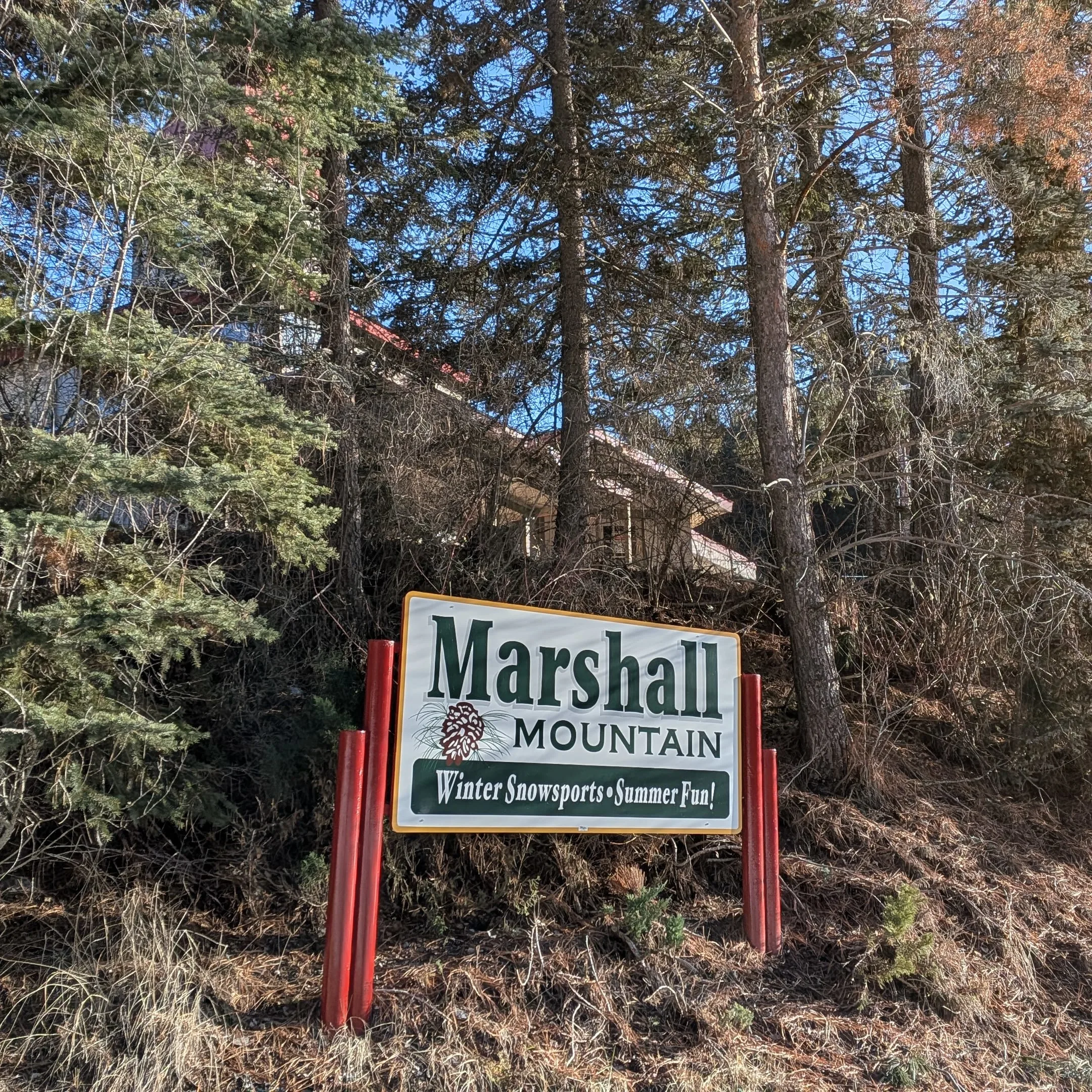 Marshall Mountain sign