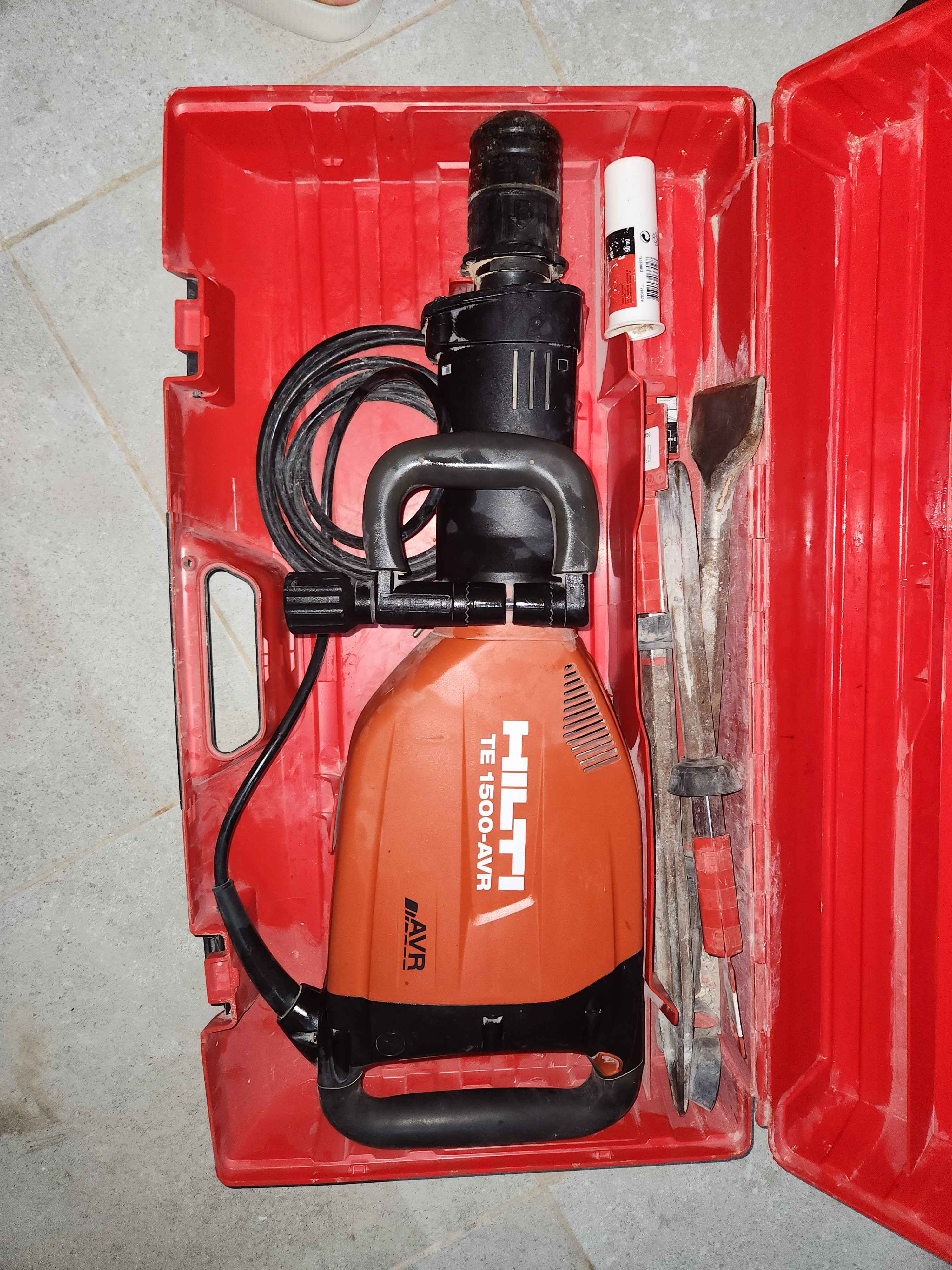 Marteau piqueur Hilti TE 1500-AVR professionnel + accessoires