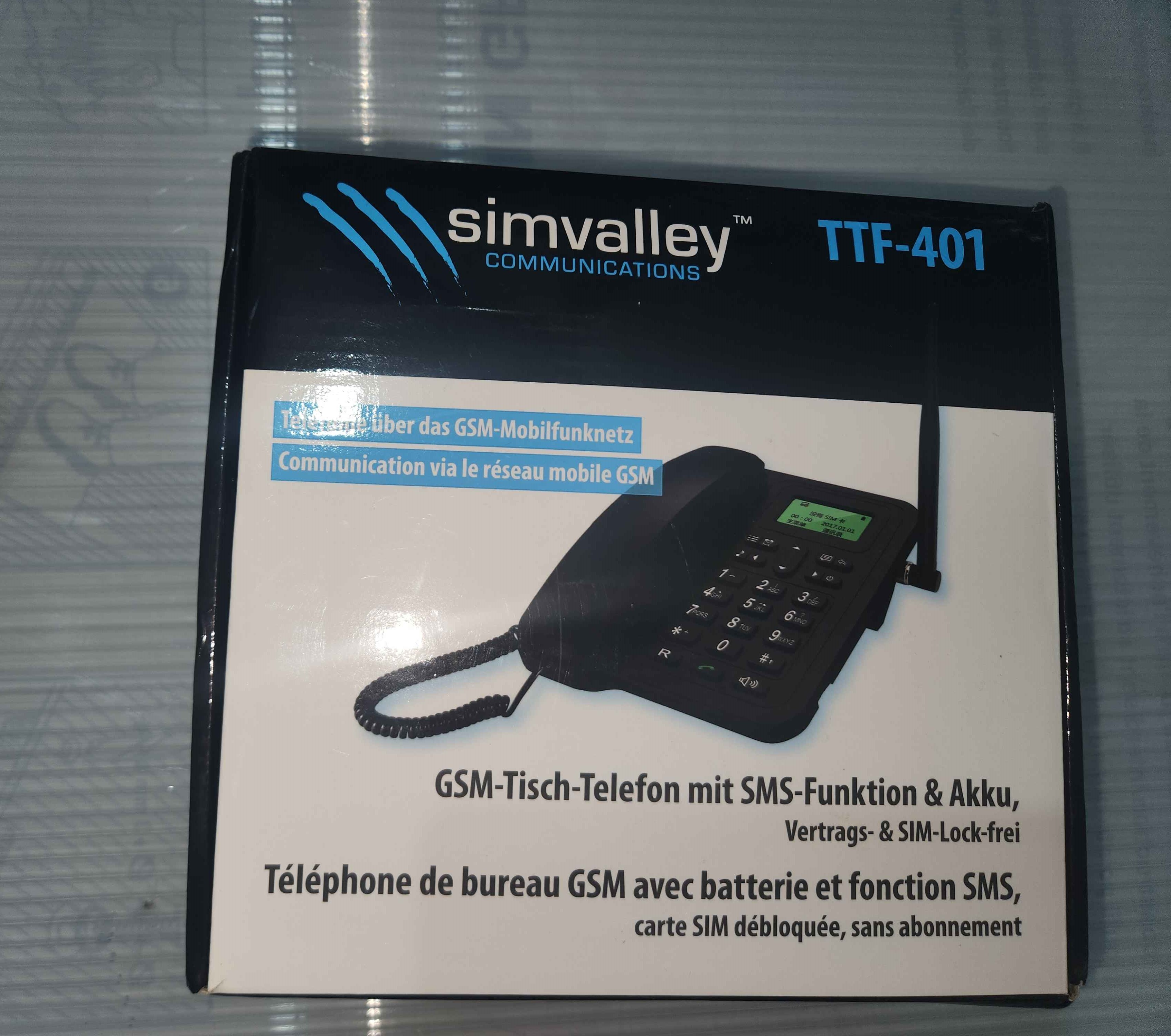 Téléphone de Bureau GSM Simvalley TTF-401 – Débloqué tout opérateur avec fonction SMS