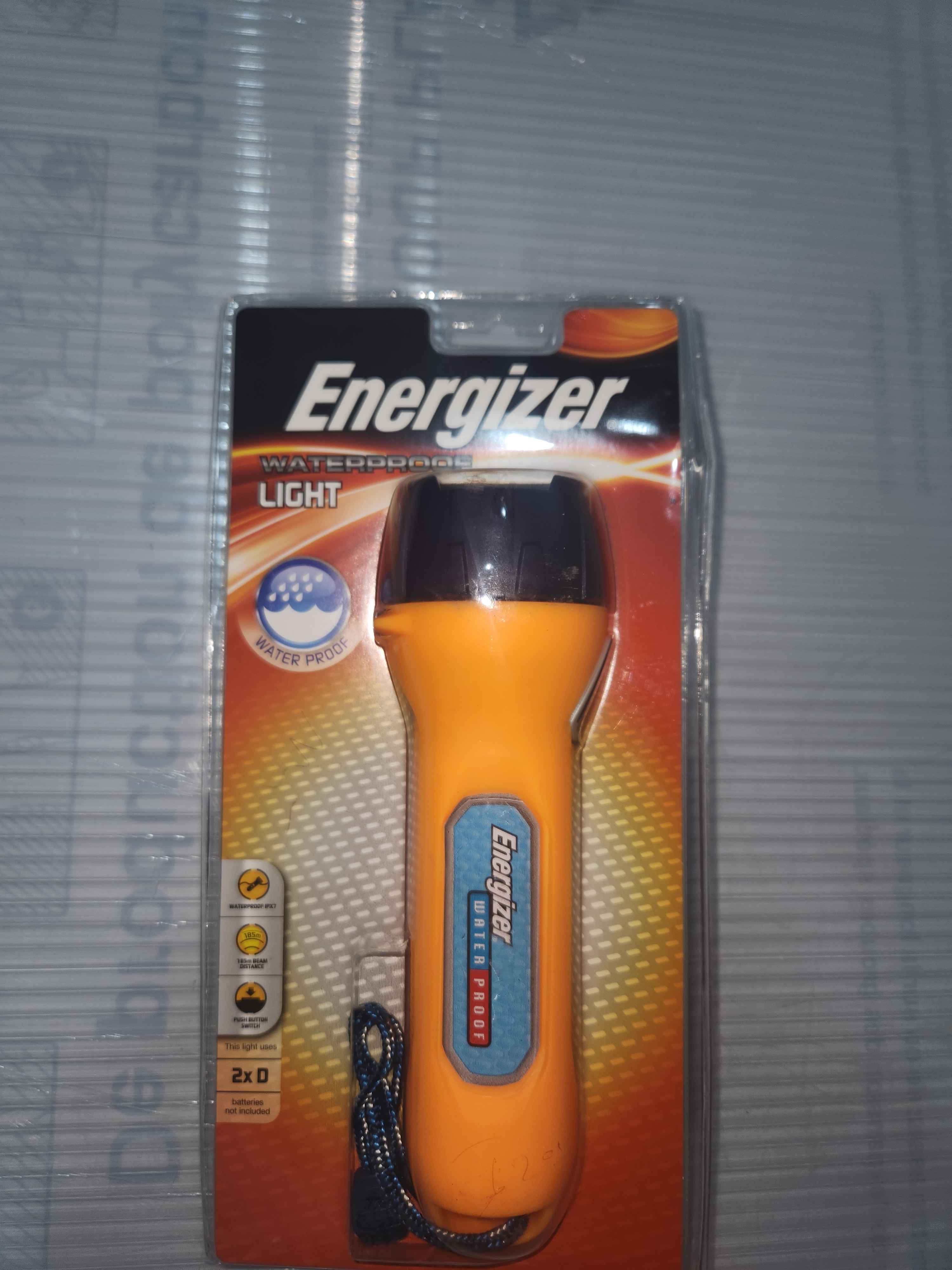 Lampe Torche Energizer Waterproof (Étanche) - Flottante & Antichoc - 2x Piles D