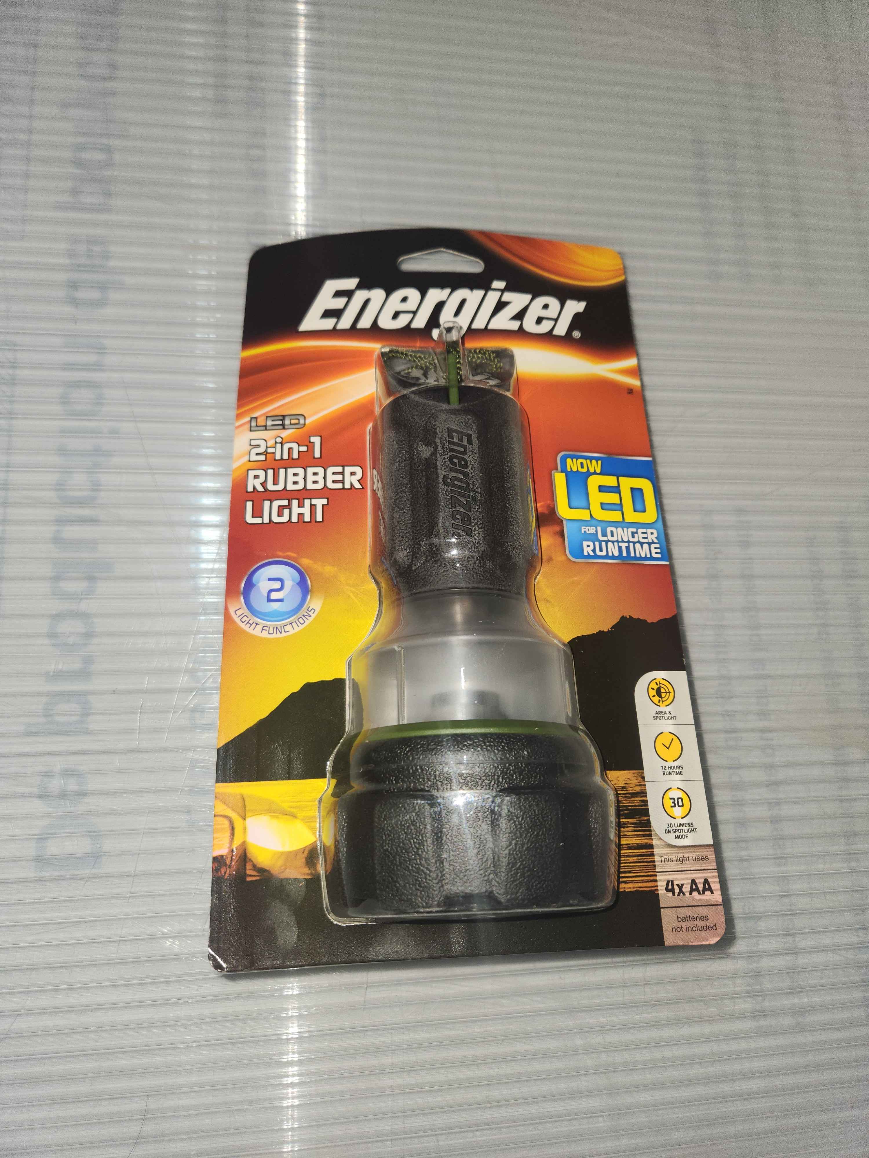 Lampe Energizer LED 2-en-1 Rubber Light - Mode Torche & Lanterne - Antichoc