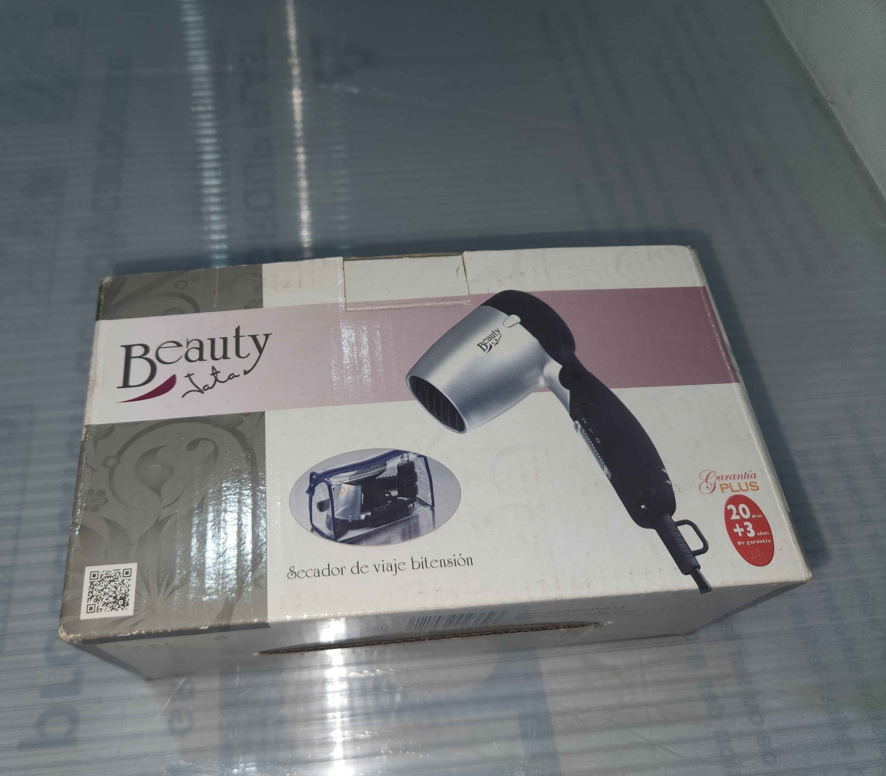 Sèche-Cheveux de Voyage Jata Beauty - Pliable et Bitension avec Trousse de Rangement