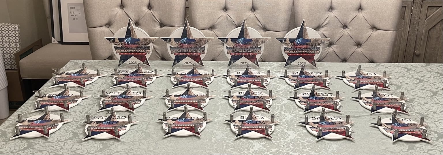 Warrior's Weekend 2025 custom acrylic awards