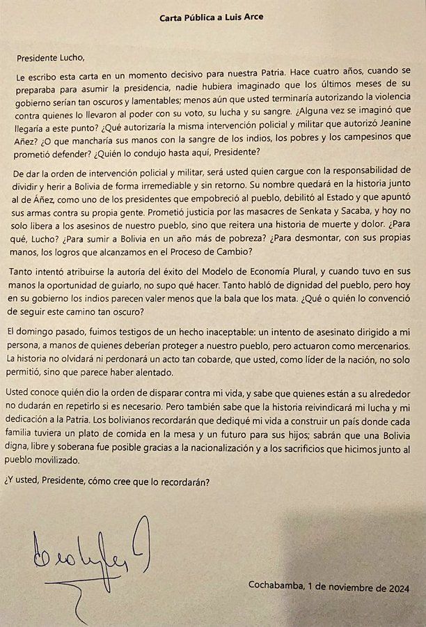 Carta de Evo Morales.jfif