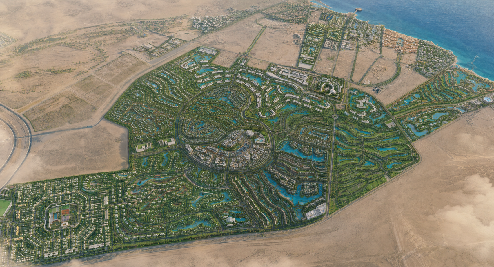 Makadi Heights master plan — luxury development in Makadi Bay, Hurghada
