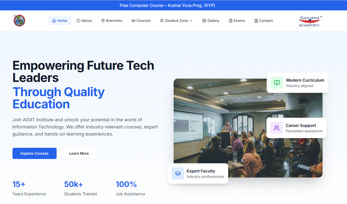 AIOIT Institute Website