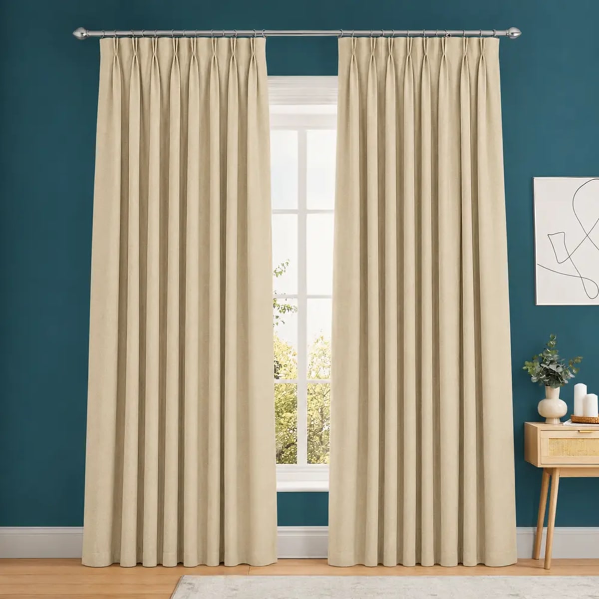 Blackout Cream Curtain (1 of 1)