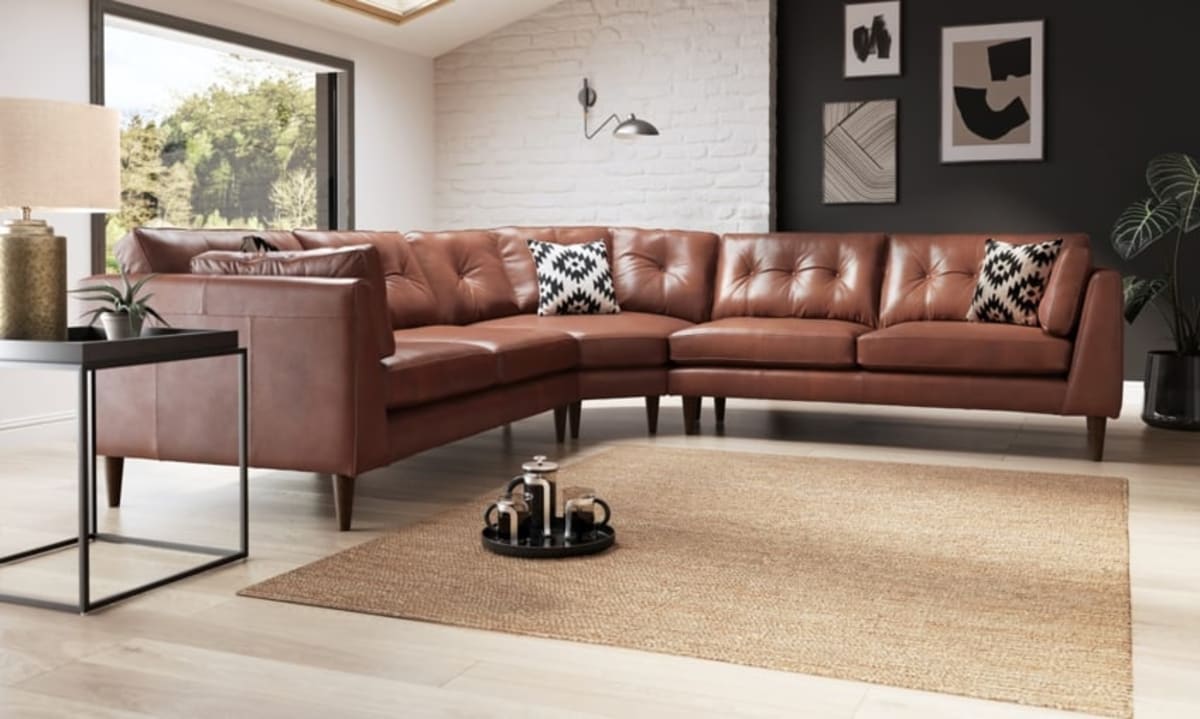 7 Seater Leather Sofa (1 of 1)