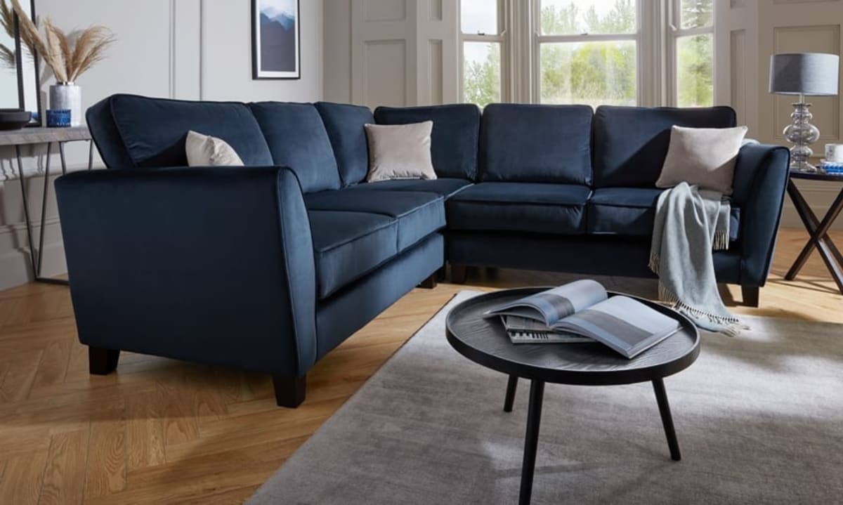 7 Seater Velvet Sofa (1 of 1)