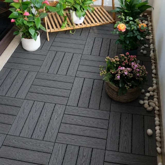 Grey WPC Deck TIle