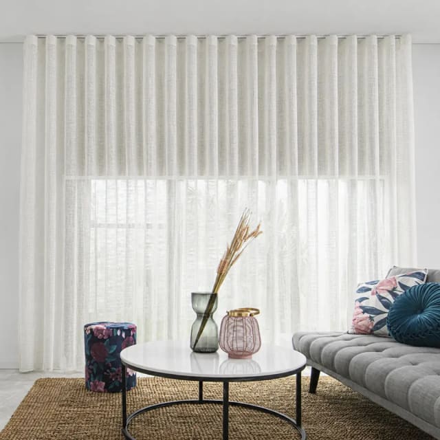 White Ribbed Sheer