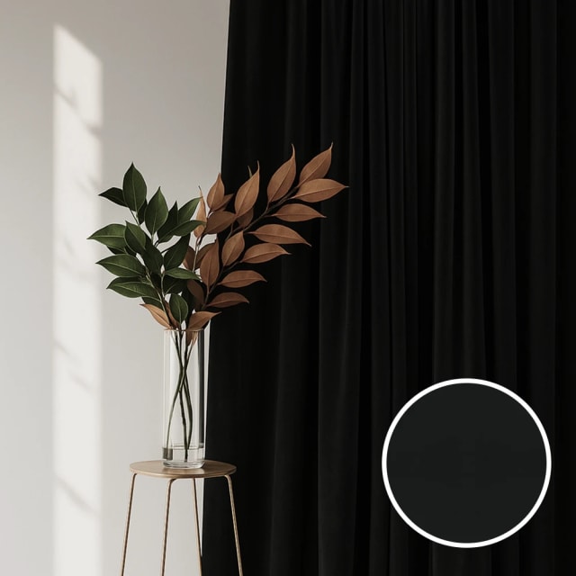 Black Bold Curtain