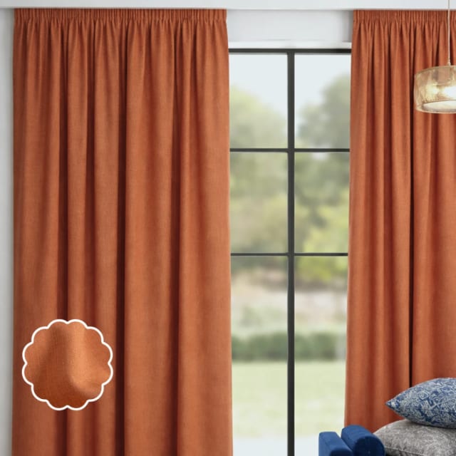 Rust Vibrant Curtain
