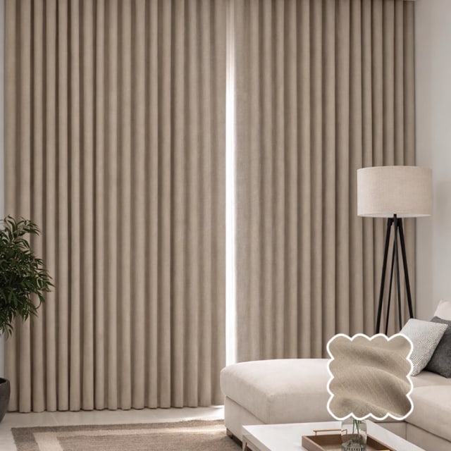 Sand Deluxe Drapes