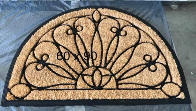 Coir Mat with Black Lining