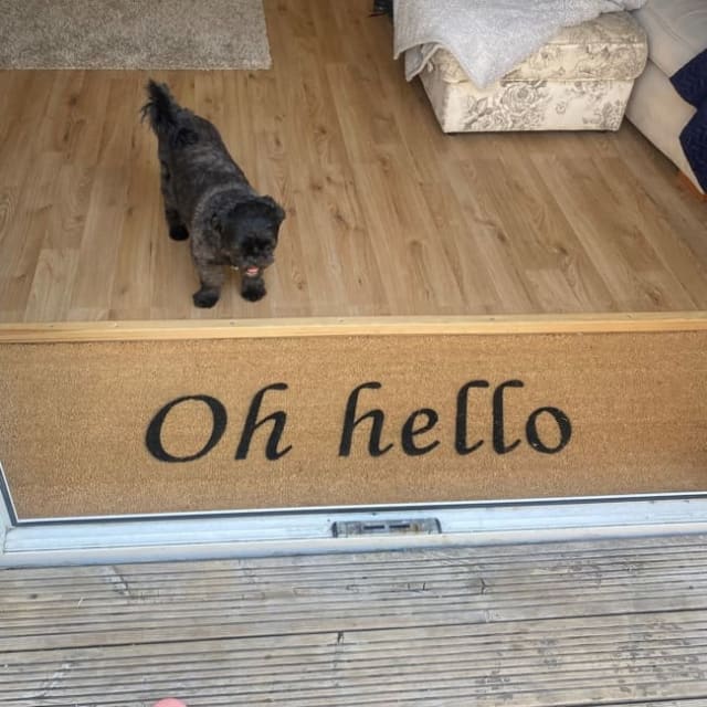 Hello Door Mat