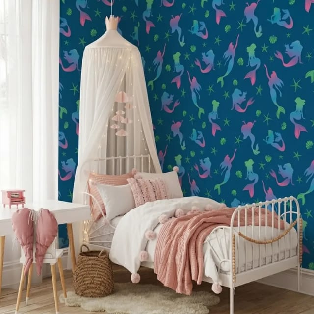 Teal Vivid Mural