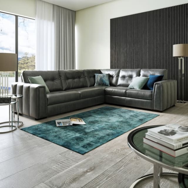 5 Seater Leather Sofa