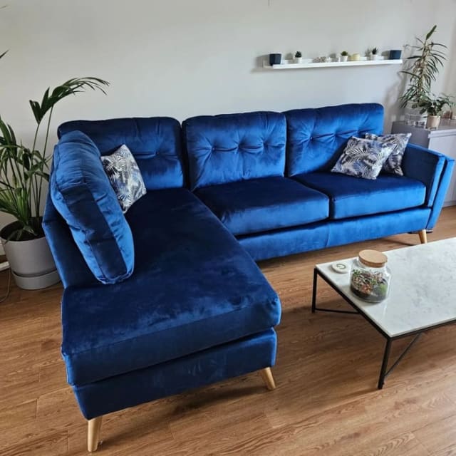 5 Seater Velvet Sofa