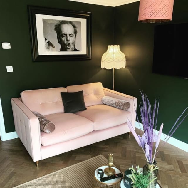 Pink 2 Seater Sofa