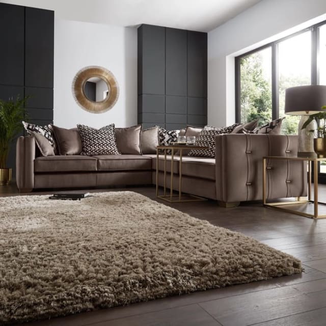 Russet Brown 5 Seater Sofa