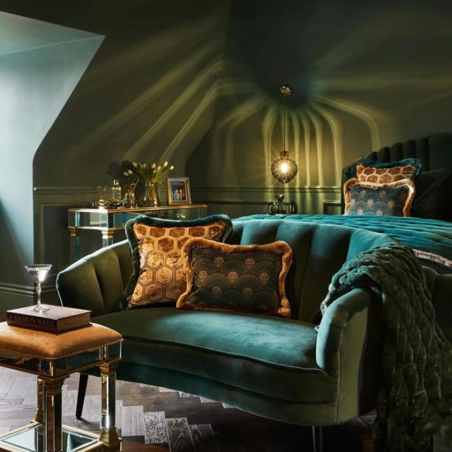 Velvet Two Seater Custom Sofa