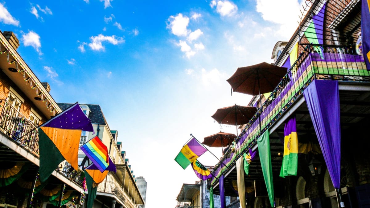 Colorful Street in New Orleans.