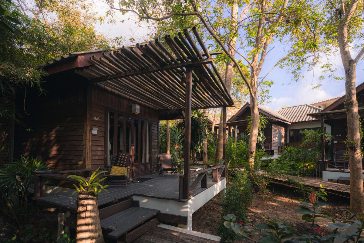 Bungalow in Koh Phangan in Thailand in the middle of a Jungle.