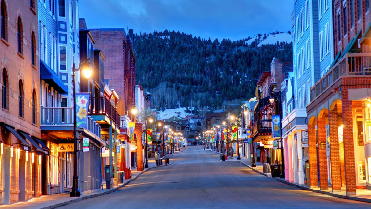 A small snowed in town in Utah.