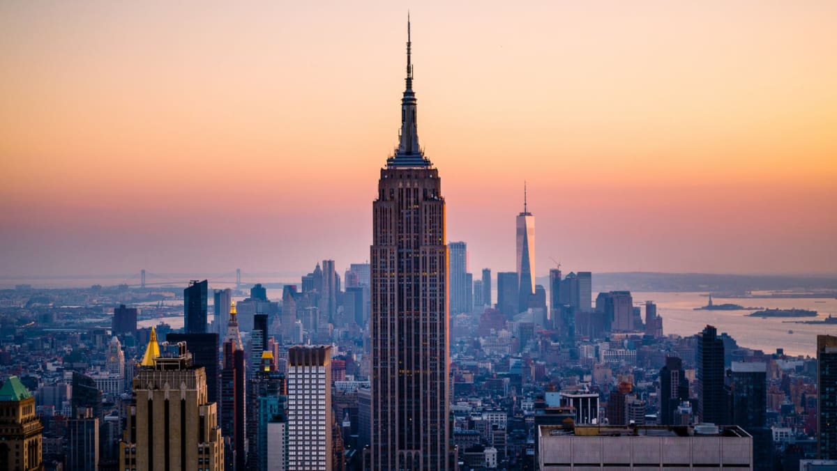 View of New York City Skyline